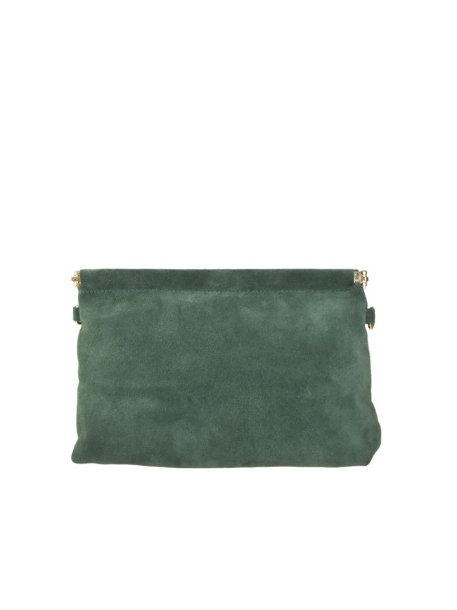 Leather handbag with shoulder strap -...