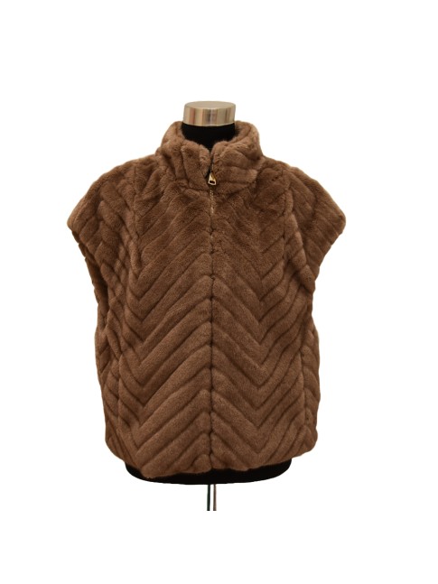 Synthetic fur gilet - YU0471