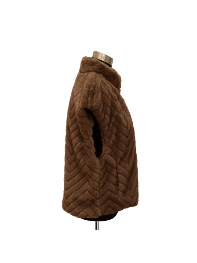 Synthetic fur gilet - YU0471