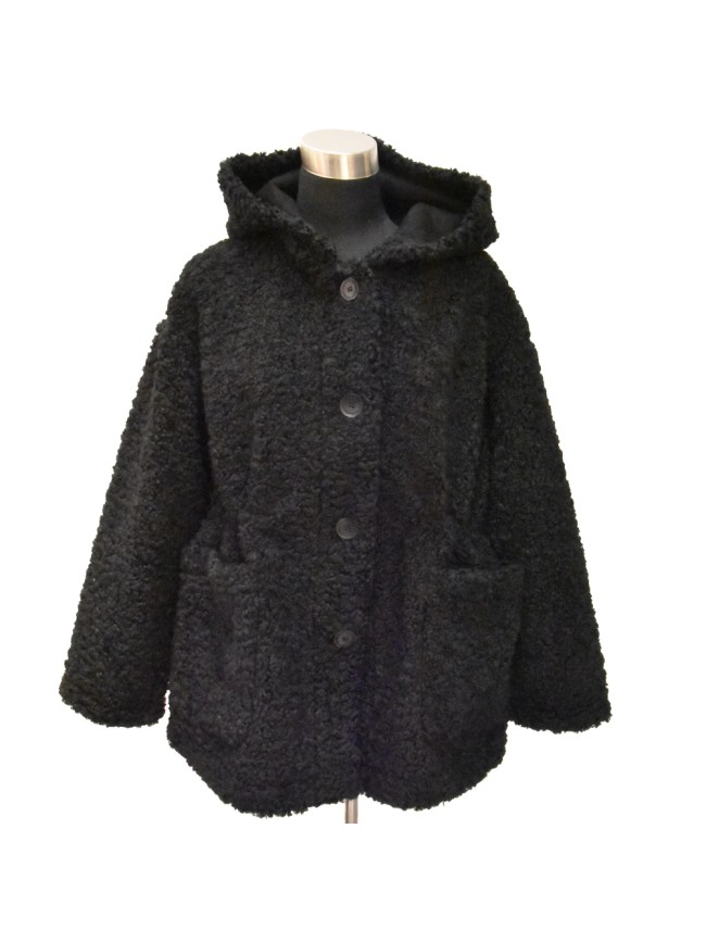 Giacca in ecopelliccia teddy double...