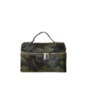 Leather fur handbag with shoulder strap - PB38842