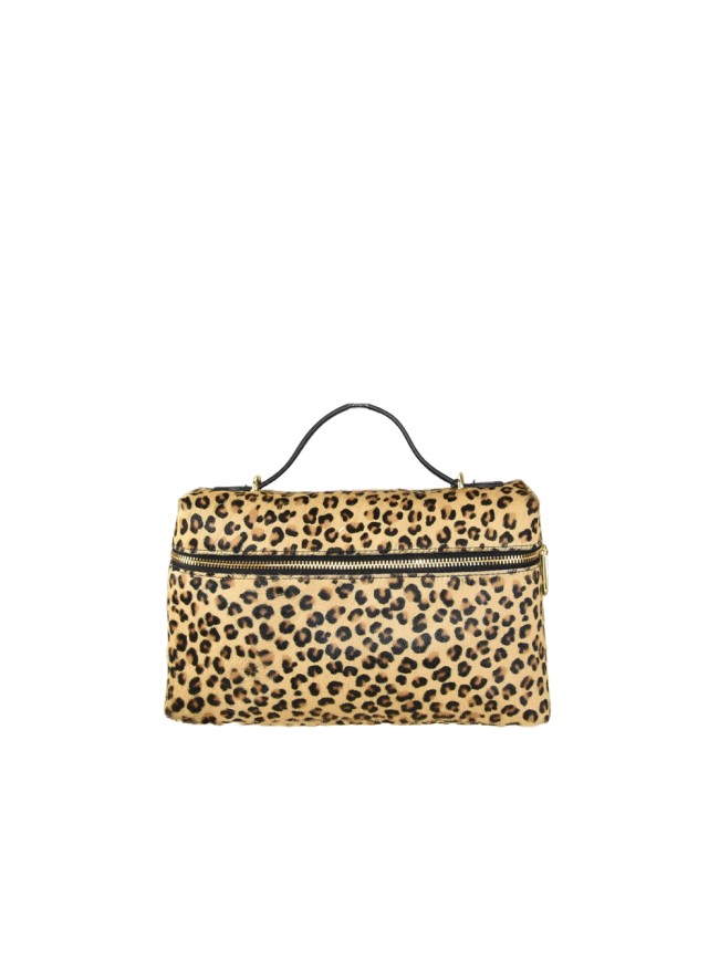 Borsa a mano  in pelle cavallino con tracolla - PB38842