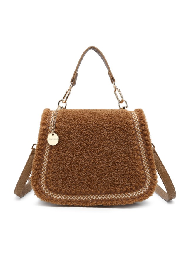 Borsa a mano donna in similpelle con tracolla - 70515