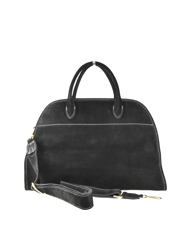 Borsa a mano  in pelle con tracolla -...