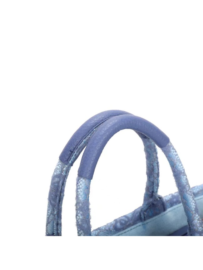 Woman synthetic leather & lace bag -...