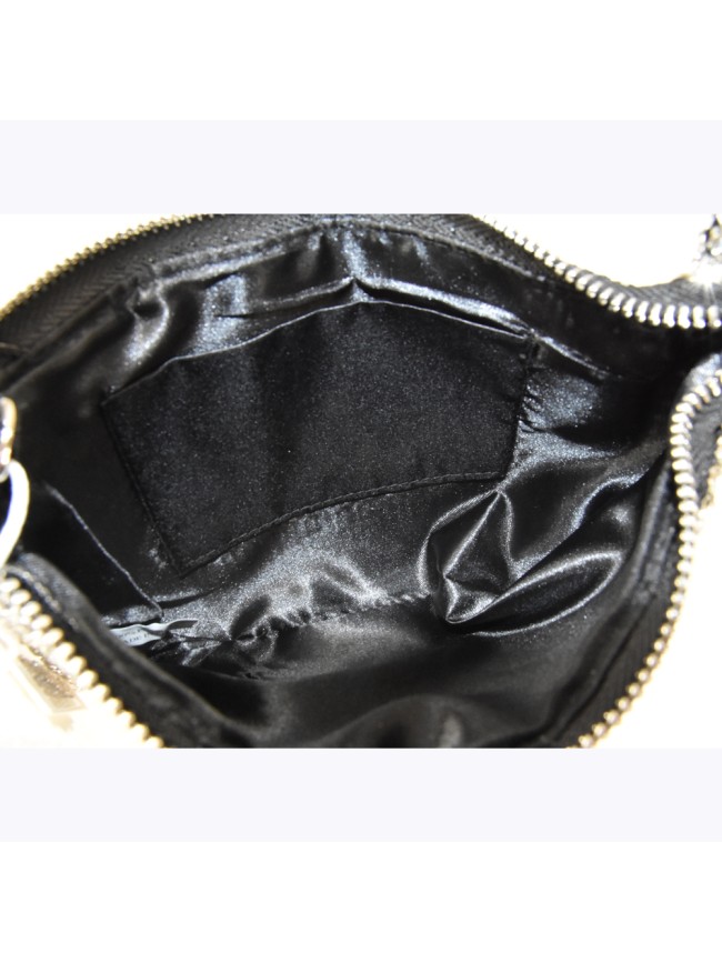 Woman pochette clutch with strass -...