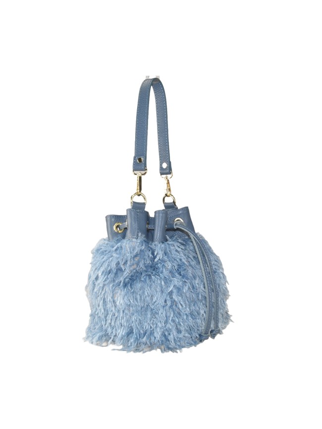 Borsa a spalla donna in pelle con...