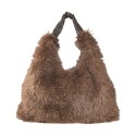 Borsa donna a spalla in ecopelliccia - DW32