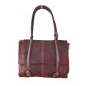 Borsa a spalla donna in pelle scamosciato con tracolla - CF49854