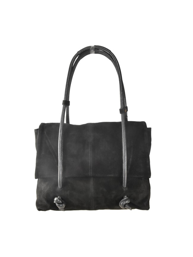 Woman suede leather shoulder bag -...