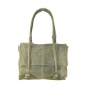 Borsa a spalla donna in pelle scamosciato con tracolla - CF49854