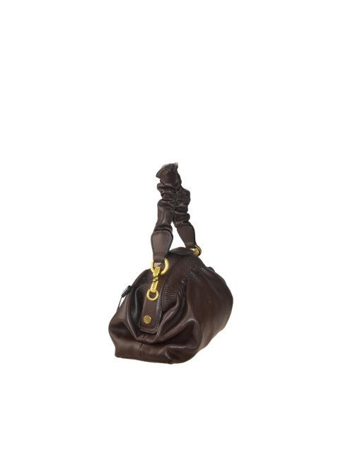 Leather handbag with... 2