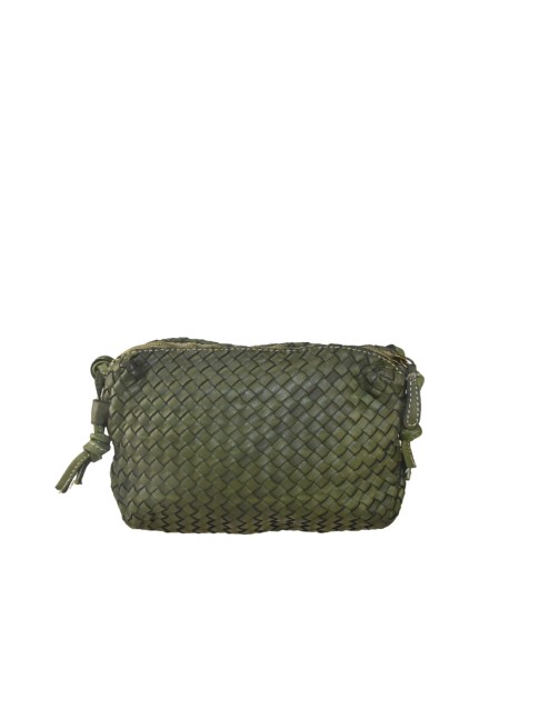 Woman washed leather bag -...
