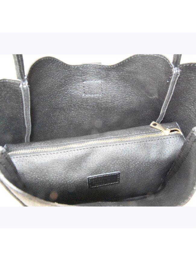 Woman suede leather shoulder bag -...