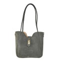 Borsa a spalla donna in pelle scamosciato con tracolla - CY37841