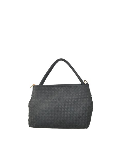 Woman leather hand bag with...