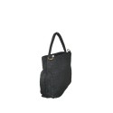 Woman leather hand bag with woven - BV39843