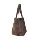 Borsa  da spalla in pelle effetto vintage - JB53858