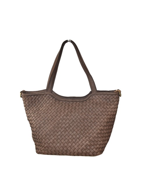 Woman washed leather bag -...
