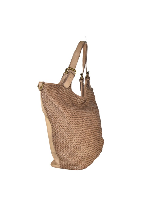 Borsa da spalla in pelle intrecciato...