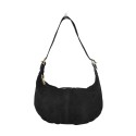 Woman suede leather shoulder bag - AS25827