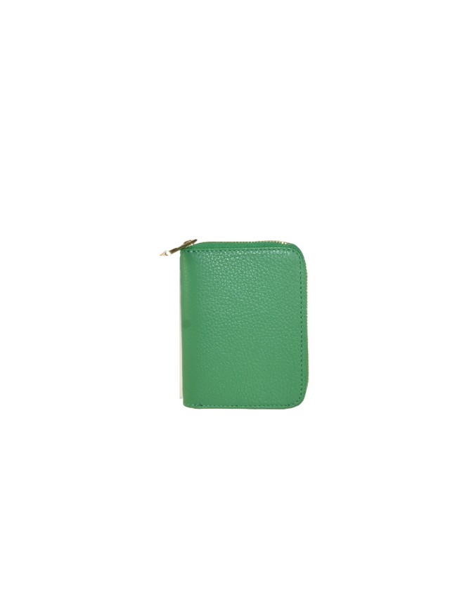 Woman leather wallet made Italy -...