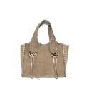 Leather handbag with shoulder strap - CS39843