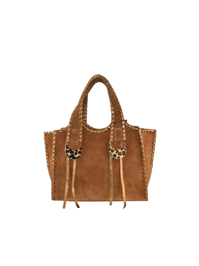 Borsa a mano  in pelle con tracolla -...