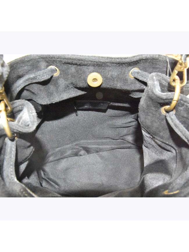 Secchiello donna in pelle camoscio -...