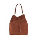 Woman suede leather shoulder bag - SS32835