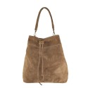 Woman suede leather shoulder bag - SS32835