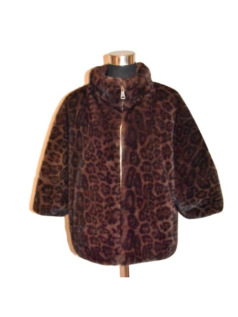 Synthetic leopard stamp fur...