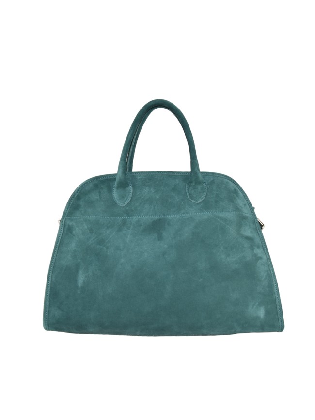 Leather handbag with shoulder strap -...