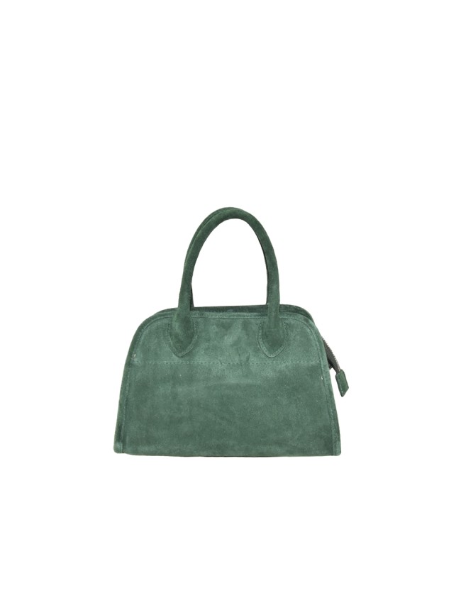 Leather handbag with shoulder strap -...