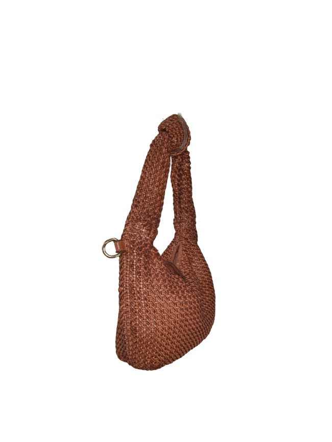 Borsa da spalla in pelle intrecciato...