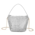 Woman woven synthetic leather hand bag - PF72