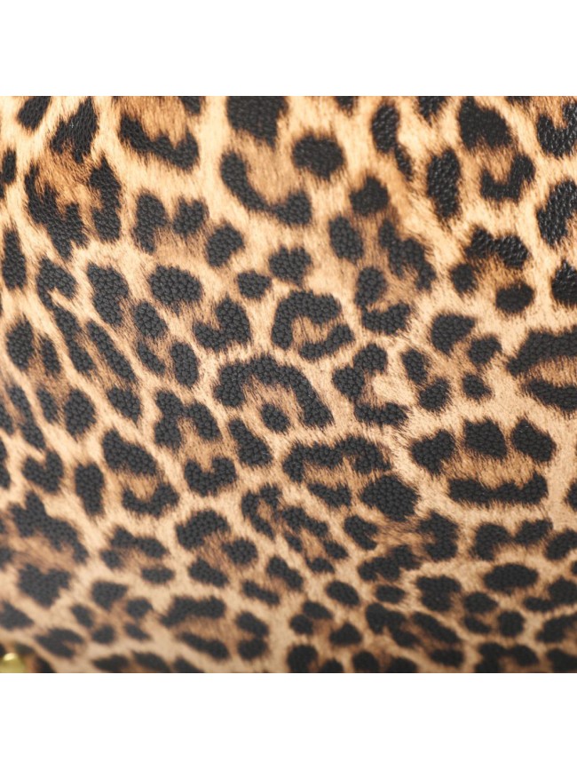 Woman synthetic leopard leather...