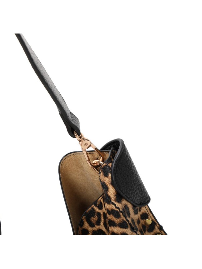 Woman synthetic leopard leather...