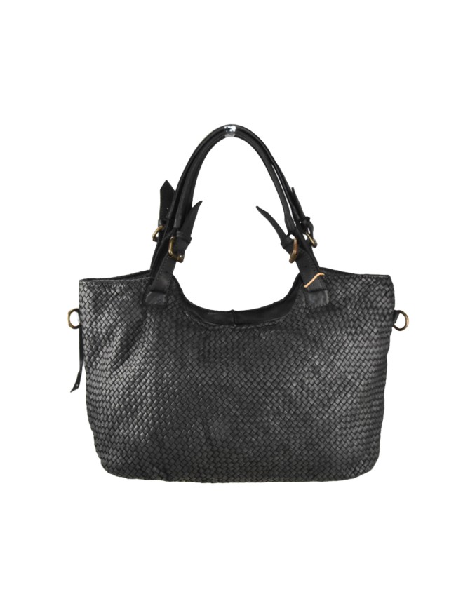 Borsa da spalla in pelle intrecciato...