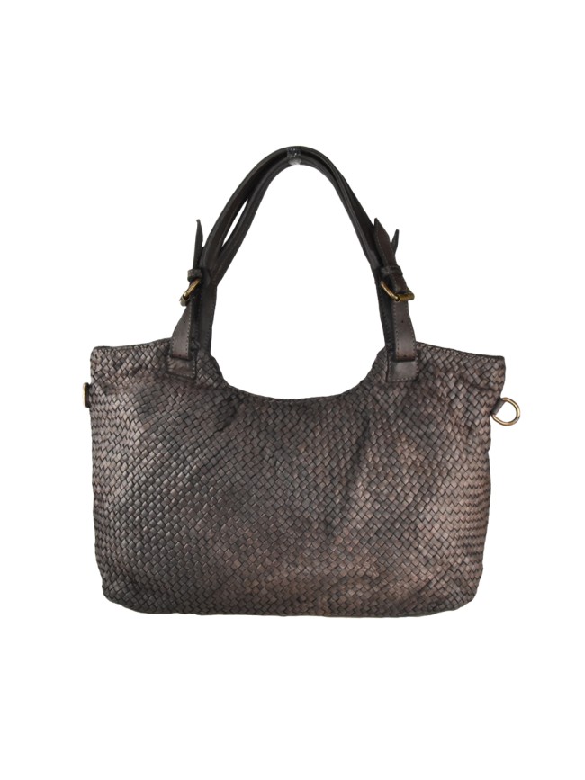 Borsa da spalla in pelle intrecciato...