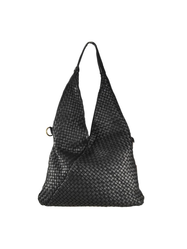 Borsa da spalla in pelle intrecciato...