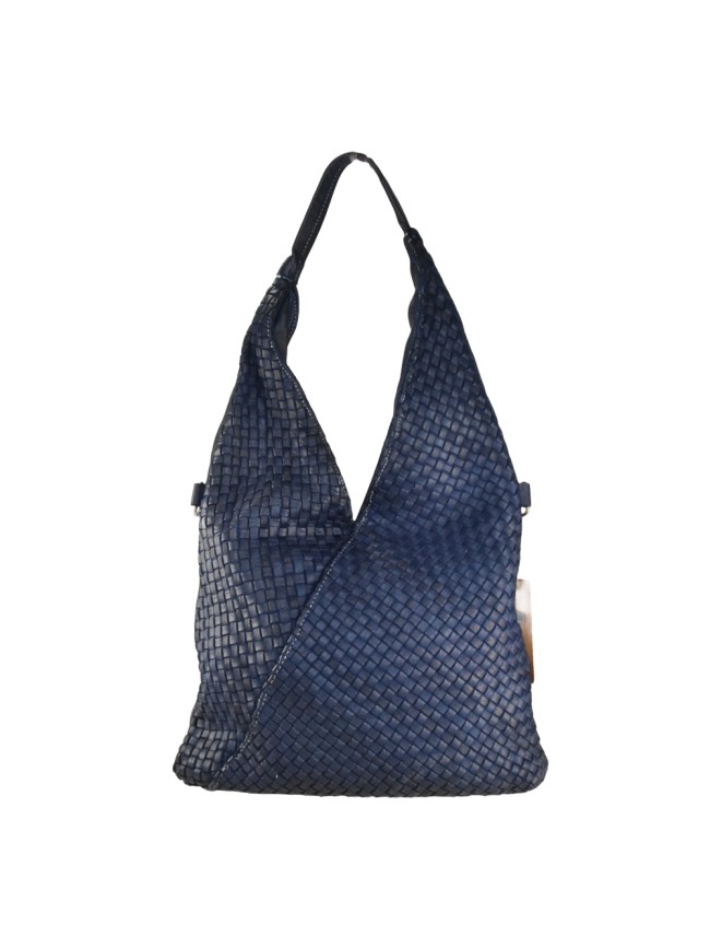 Borsa da spalla in pelle intrecciato...