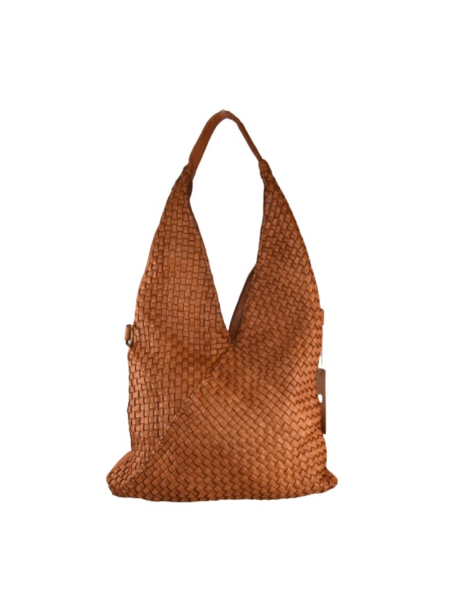 Borsa da spalla in pelle intrecciato...