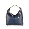 Woman bicolor synthetic leather bag - 704-2