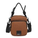 Unisex textile shoulder bag - 52009