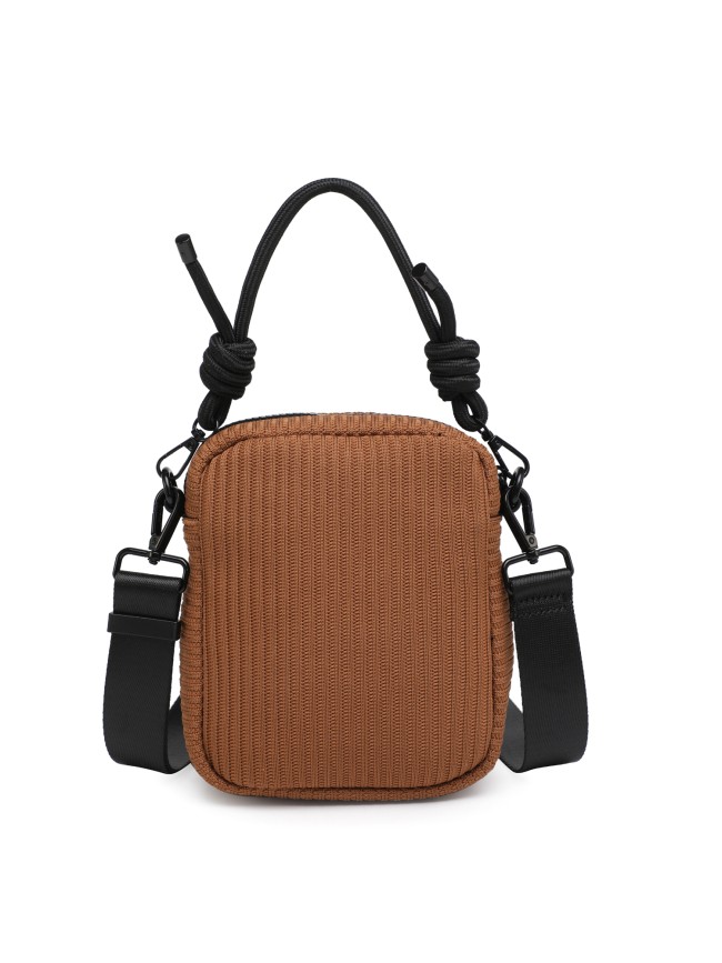 Unisex textile shoulder bag - 52009