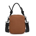 Unisex textile shoulder bag - 52009