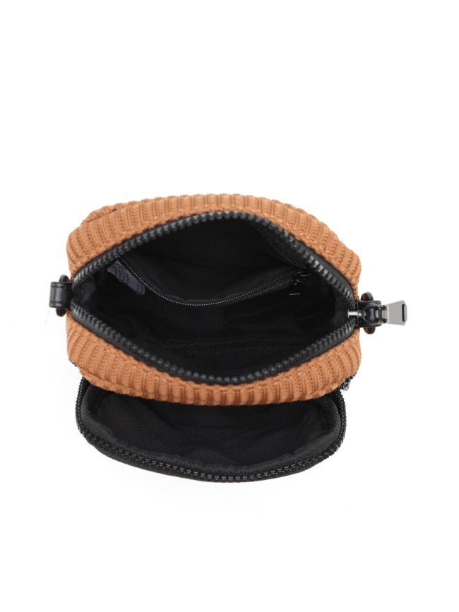 Unisex textile shoulder bag - 52009