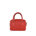 Leather handbag with shoulder strap - MU35838