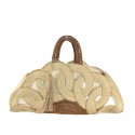 Hemp hand bag with shoulder strap - BO100